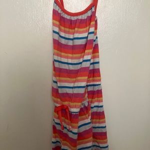 Sunset, striped romper